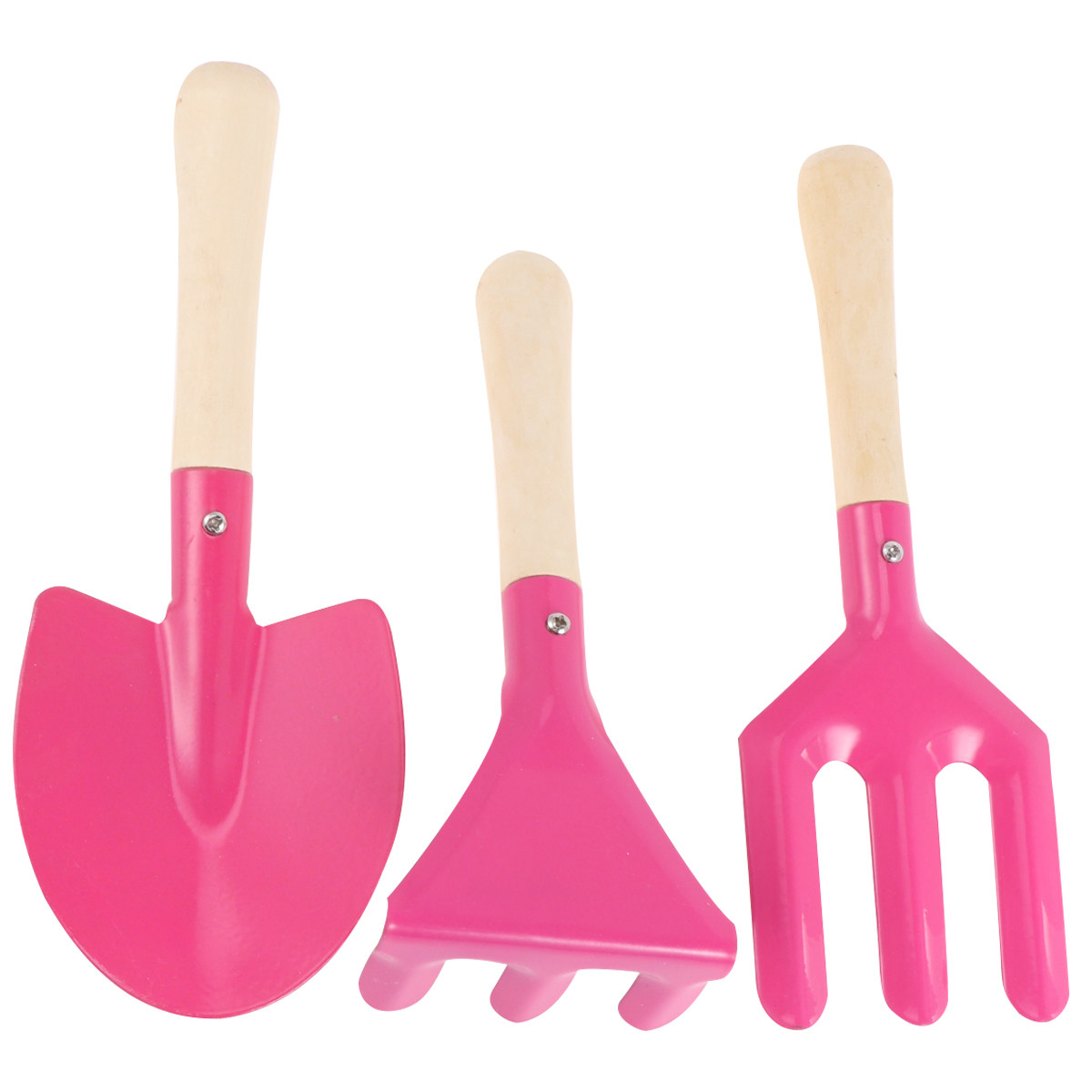 Kids Outdoor Garden Set - 3Pcs Premium Kids Gardening Tool Set