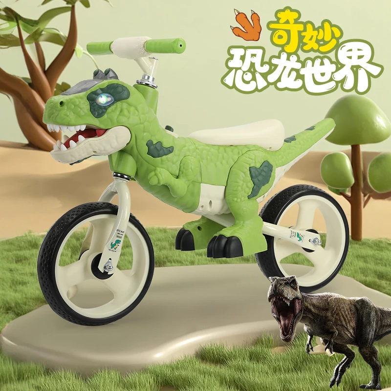 Kids Outdoor Ride On - Dinosaur Style Kids Balance Bike No