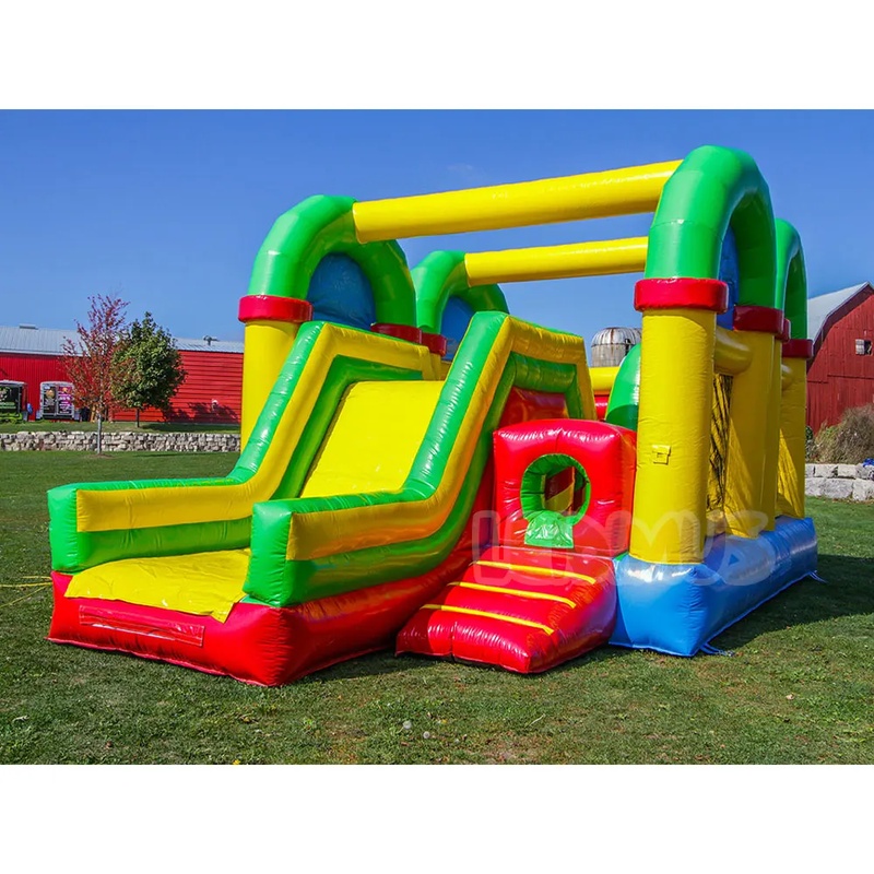 Kids Outdoor Obstacle Course - Commercial Inflatable Obstacle Course Bounce House
