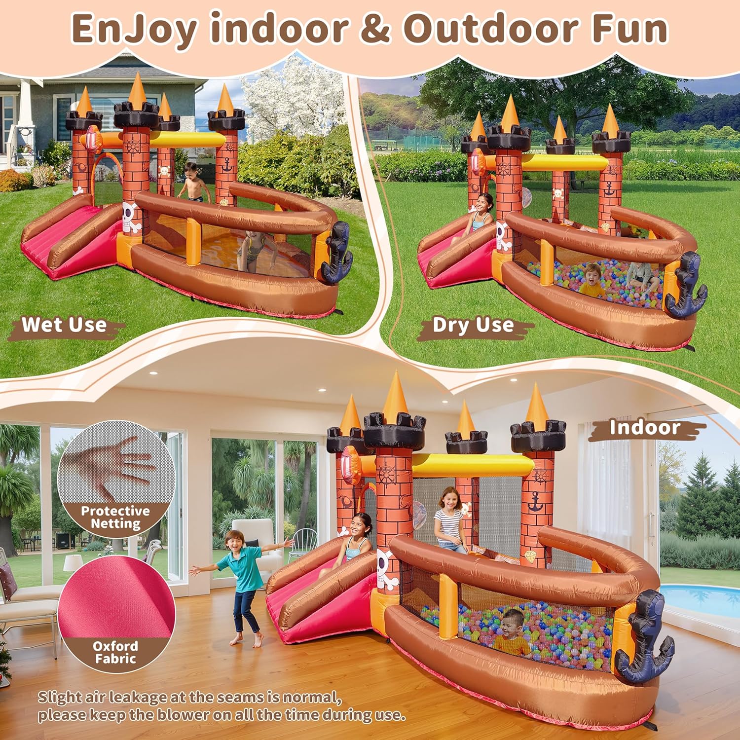 Inflatable Bounce House for Ki - огляд і ціна Kids Outdoor Inflatable