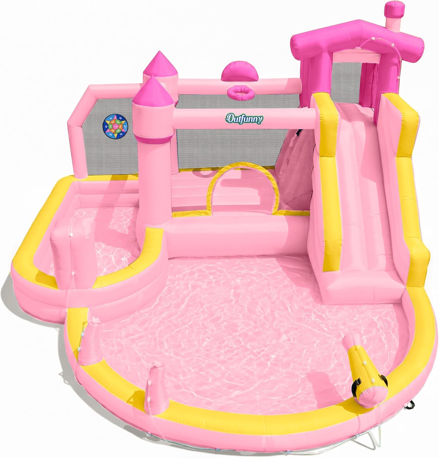 Pink Inflatable Water Slide Bo - огляд і ціна Kids Outdoor Water Slide