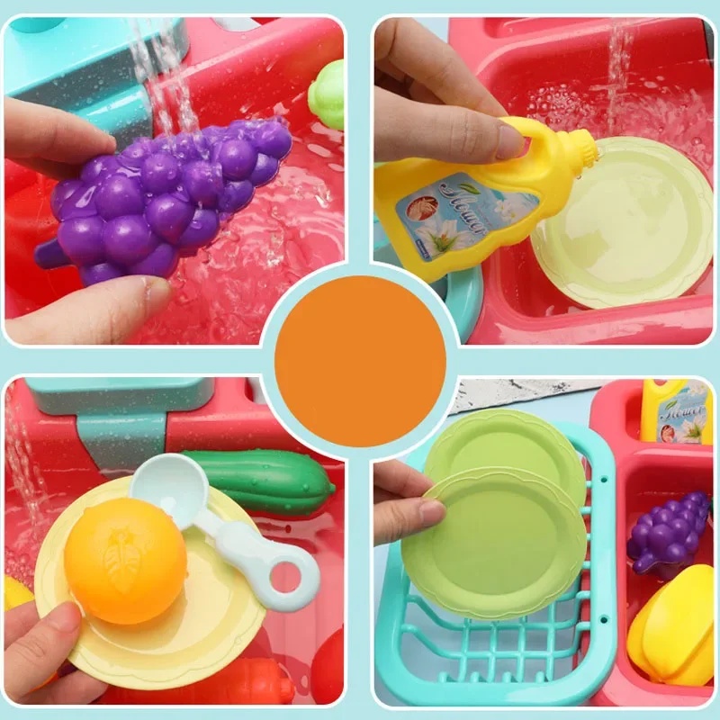 Kitchen Toy Plastic Dish‑Wash  - огляд і ціна Kids Outdoor Mud Kitchen Accessories
