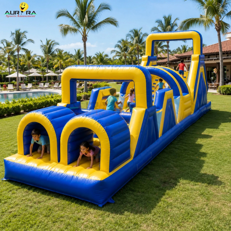 New Style Inflatable Bouncy Ob - огляд і ціна Kids Outdoor Obstacle Course