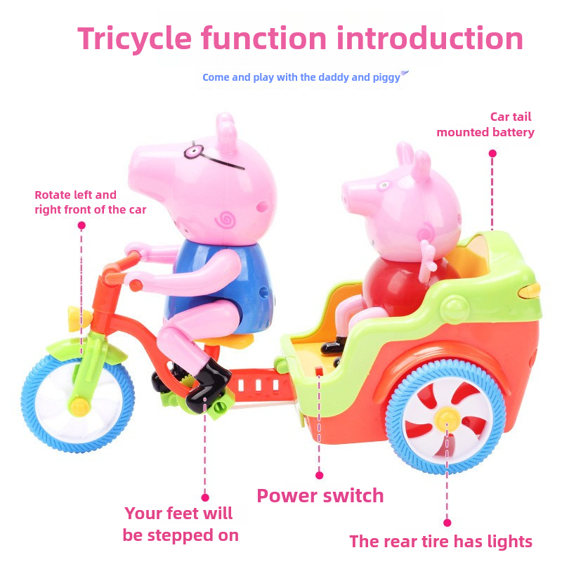 Battery Operated Pink Piggy Ri - огляд і ціна Ride On Toy Car