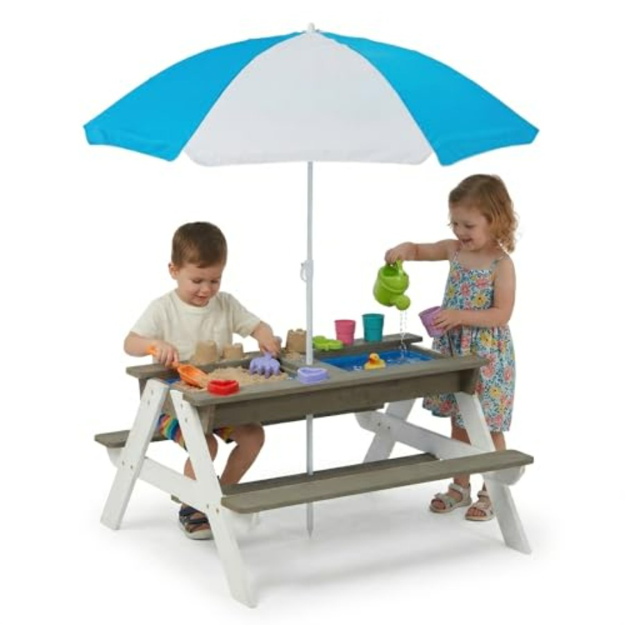 Outdoor kids picnic table, 3-i - огляд і ціна Kids Outdoor Umbrella For Table