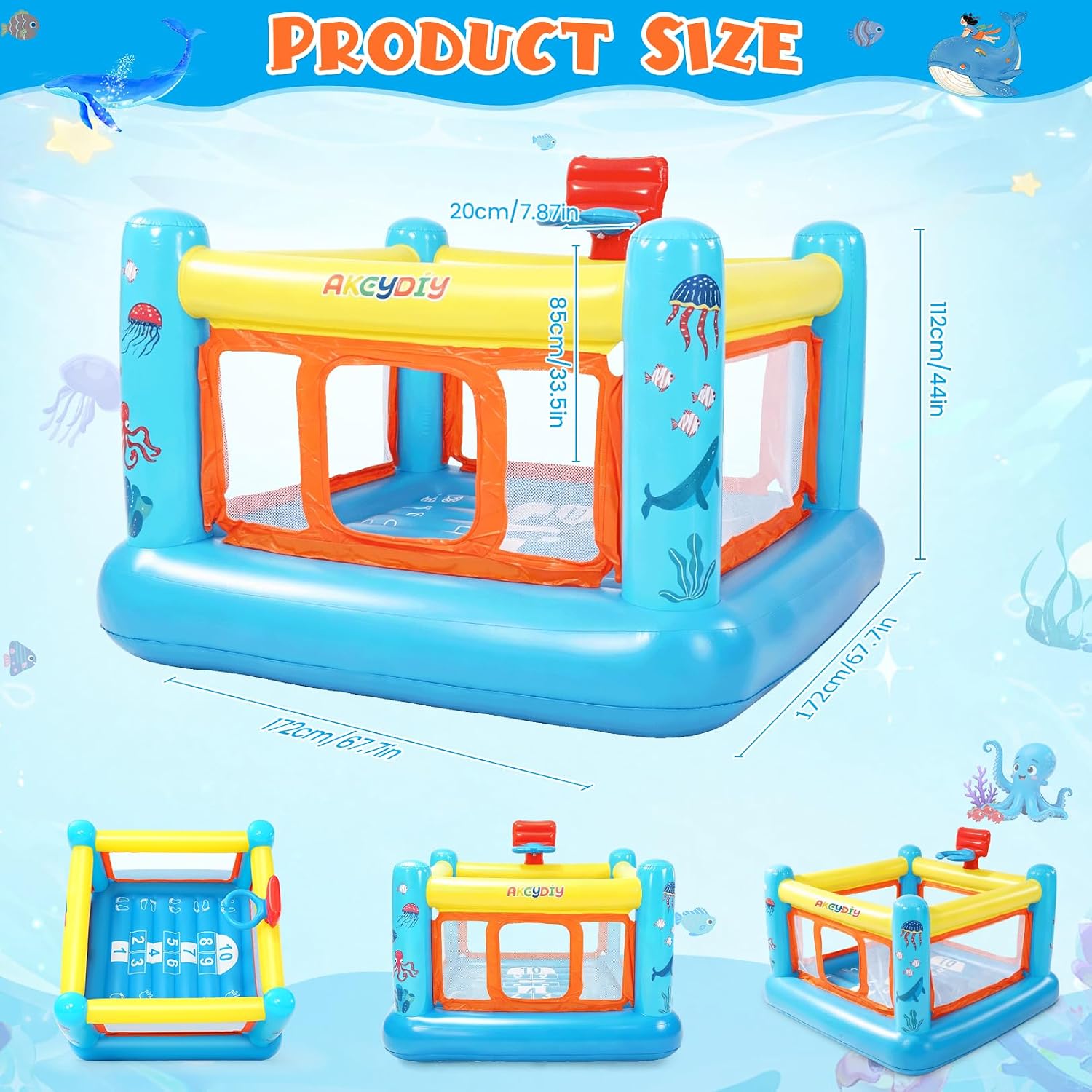 Bounce House, PVC Inflatable B - огляд і ціна Kids Outdoor Inflatable