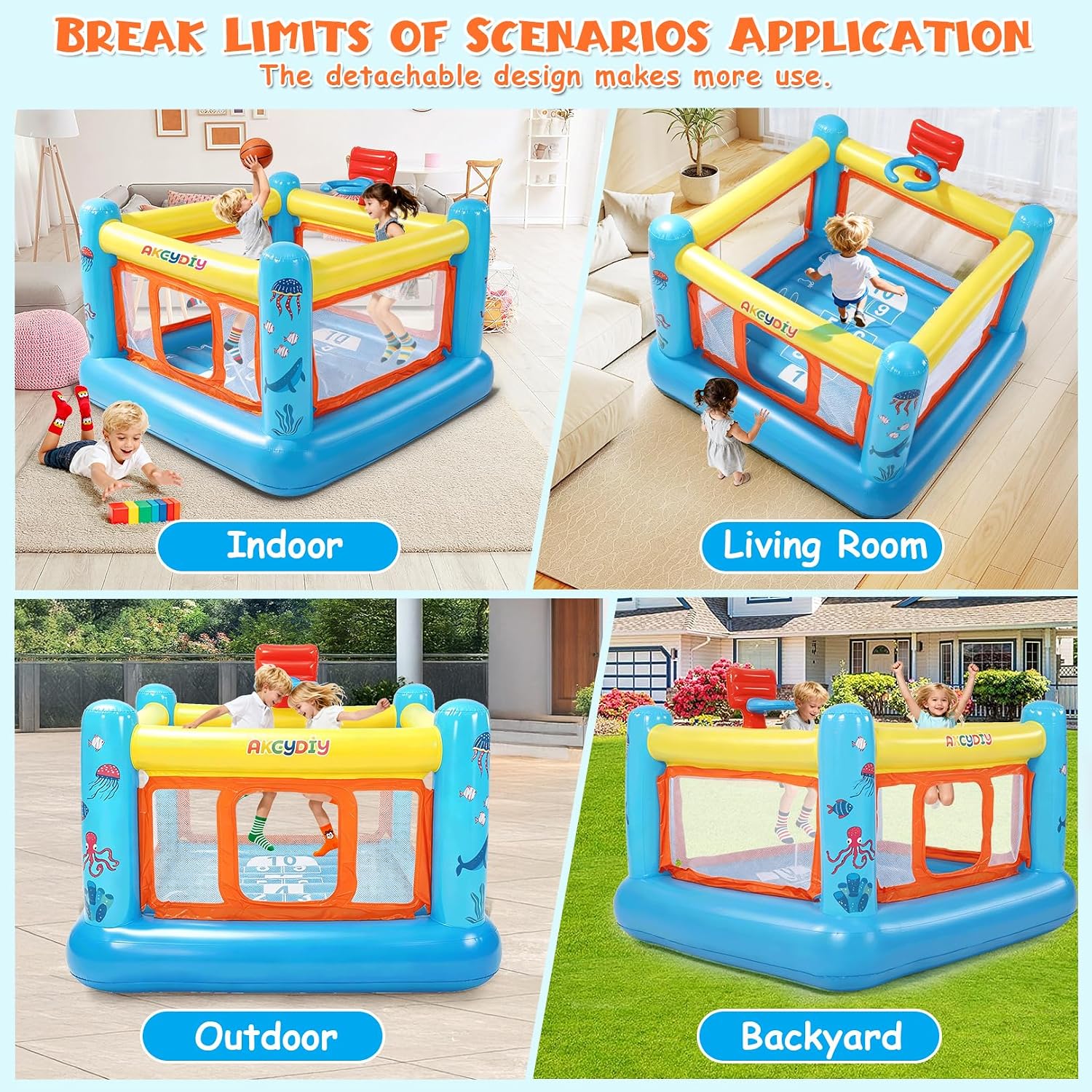 Bounce House, PVC Inflatable B - огляд і ціна Kids Outdoor Inflatable