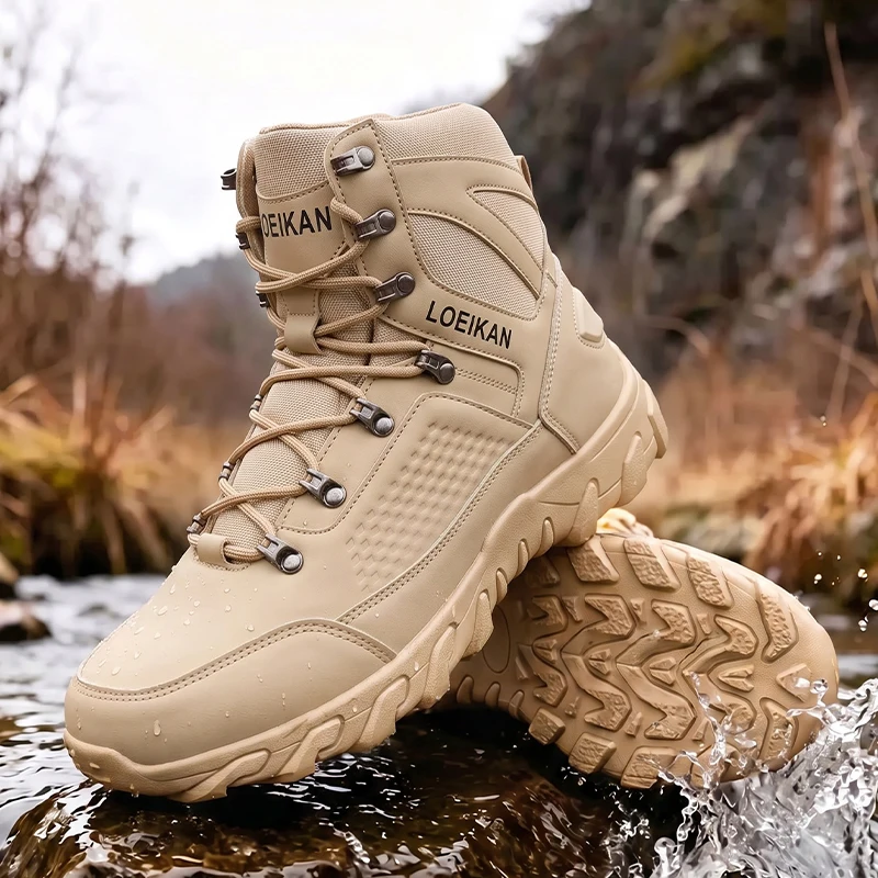 Men High‑cut Tactical Boots PU - огляд і ціна Kids Outdoor Shoes