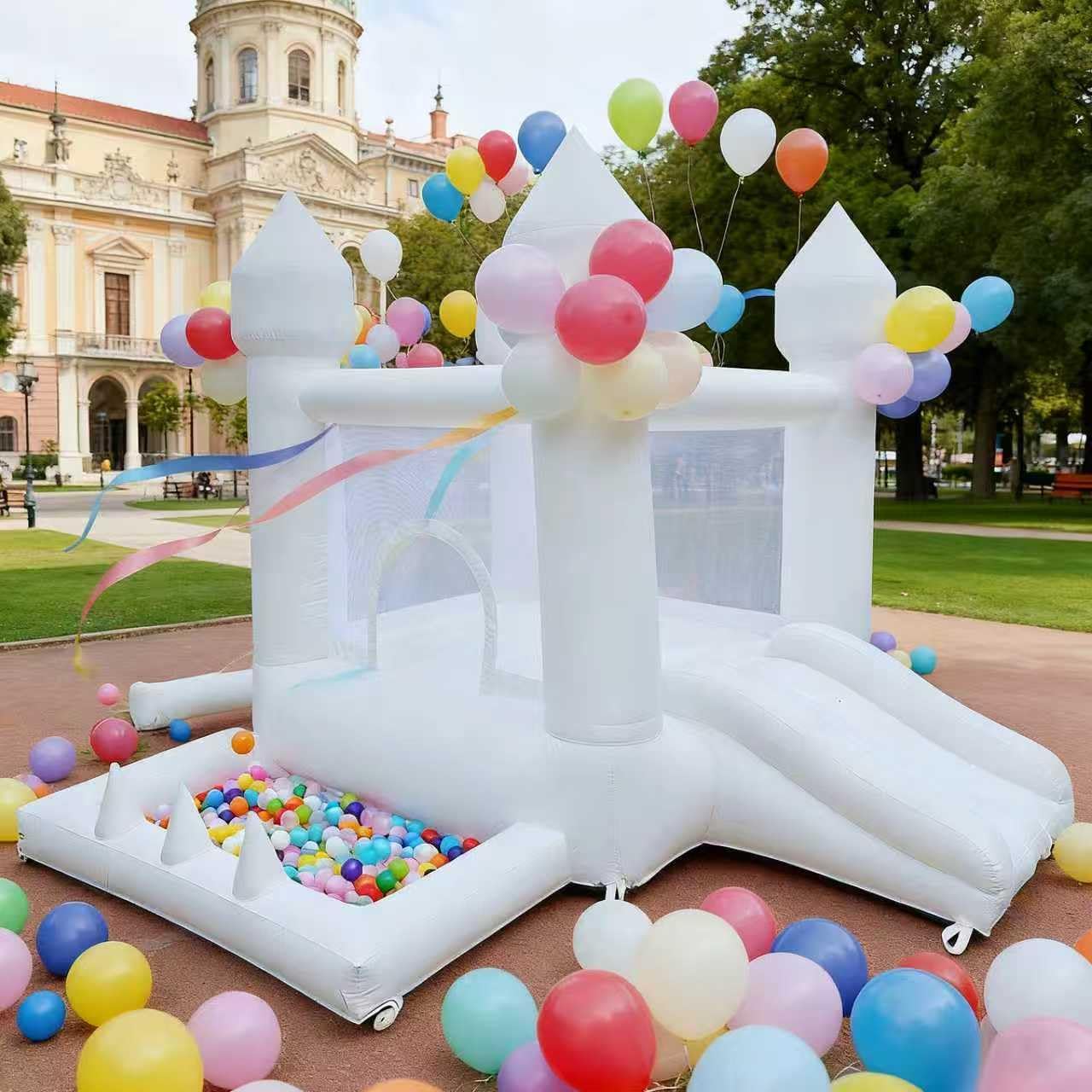 White Bounce House, Indoor and - огляд і ціна Kids Outdoor Inflatable