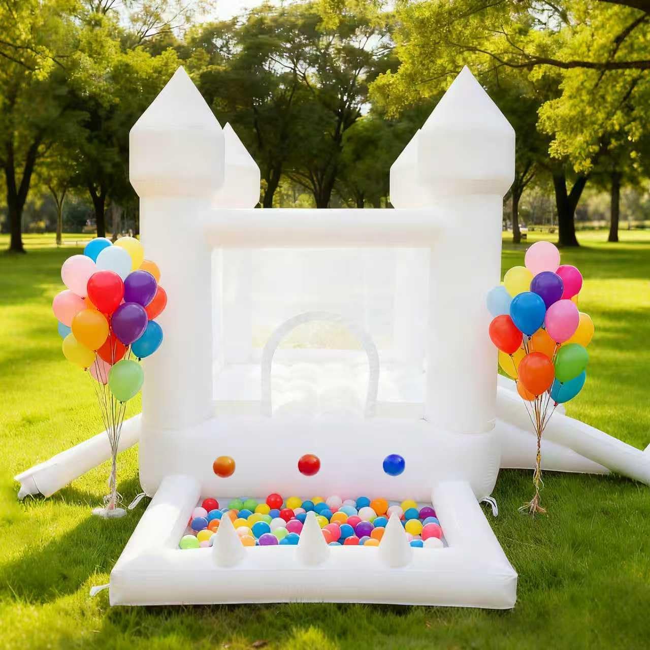 White Bounce House, Indoor and - огляд і ціна Kids Outdoor Inflatable