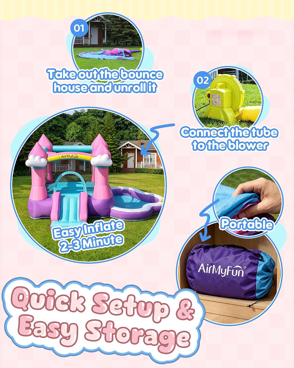 Pink Indoor/Outdoor Inflatable - огляд і ціна Kids Outdoor Inflatable