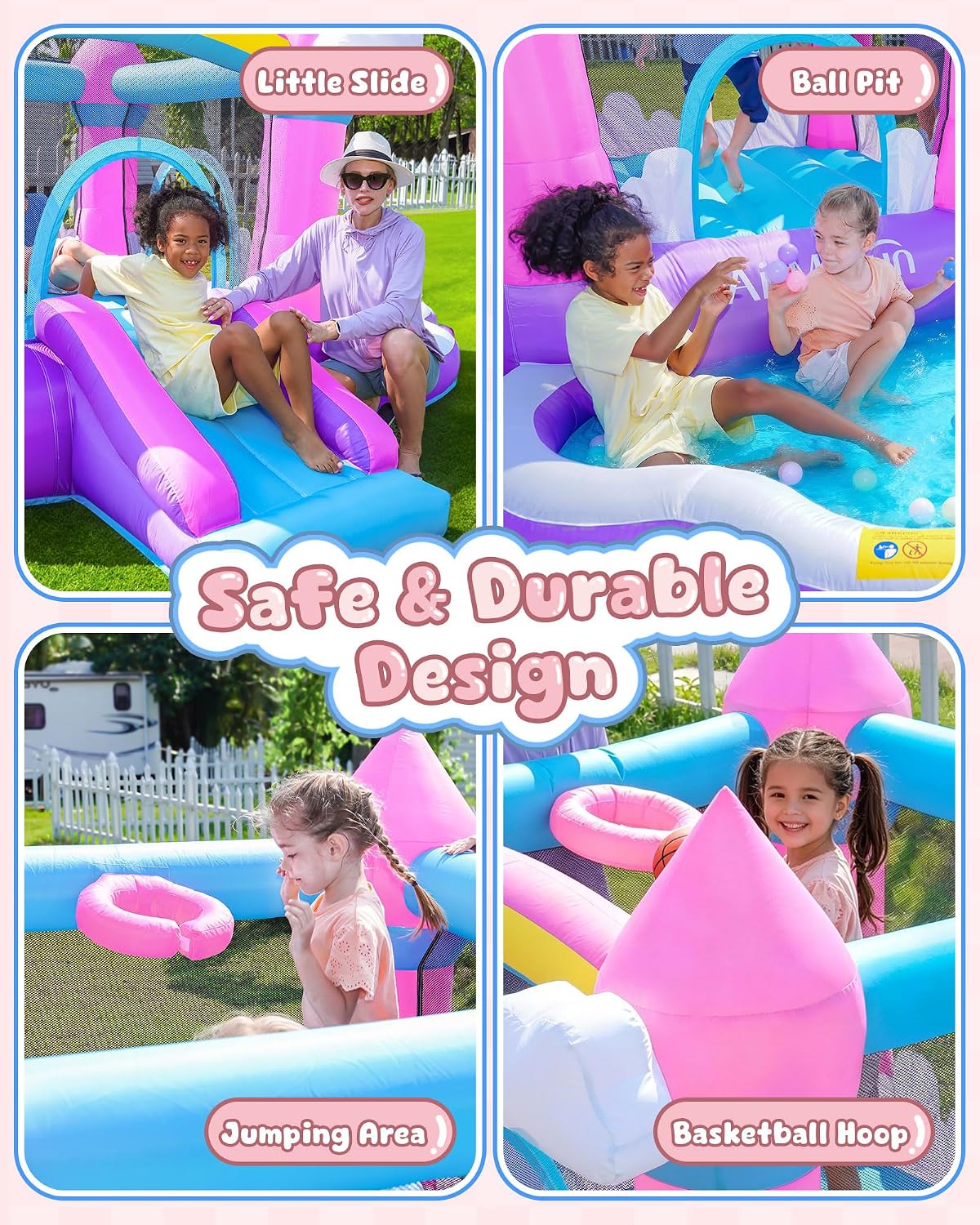 Pink Indoor/Outdoor Inflatable - огляд і ціна Kids Outdoor Inflatable