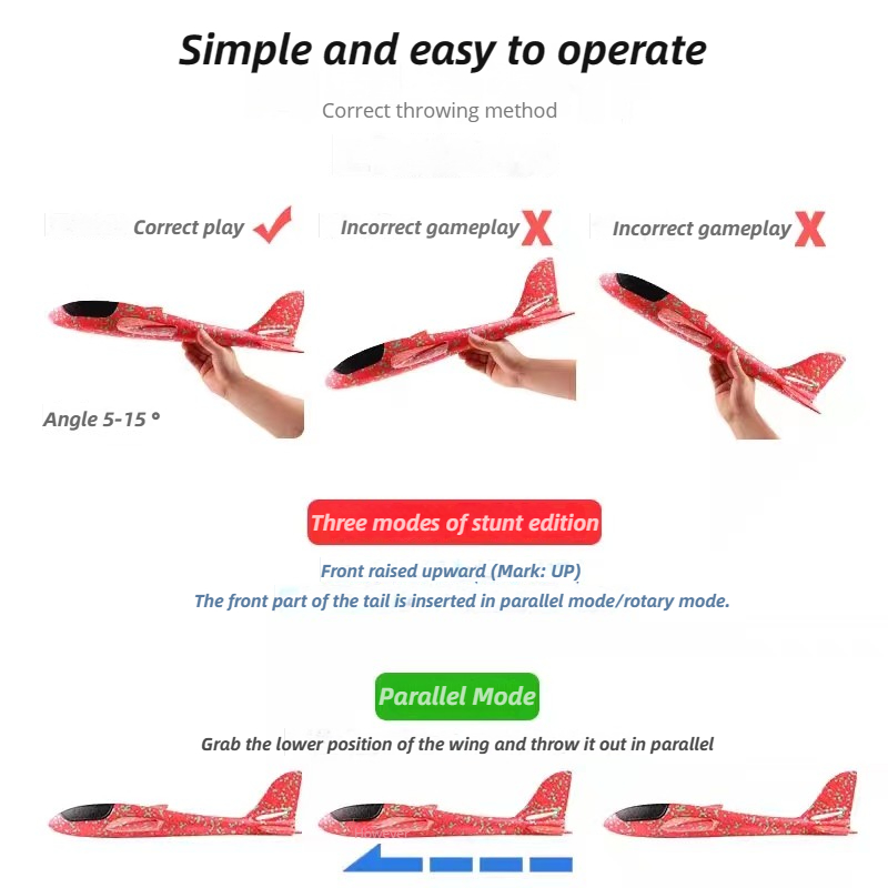 48cm Large Foam Airplane Child - огляд і ціна Kids Outdoor Storage