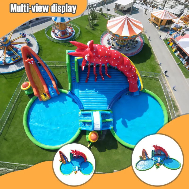 High Quality Commercial Grade  - огляд і ціна Kids Outdoor Water Park