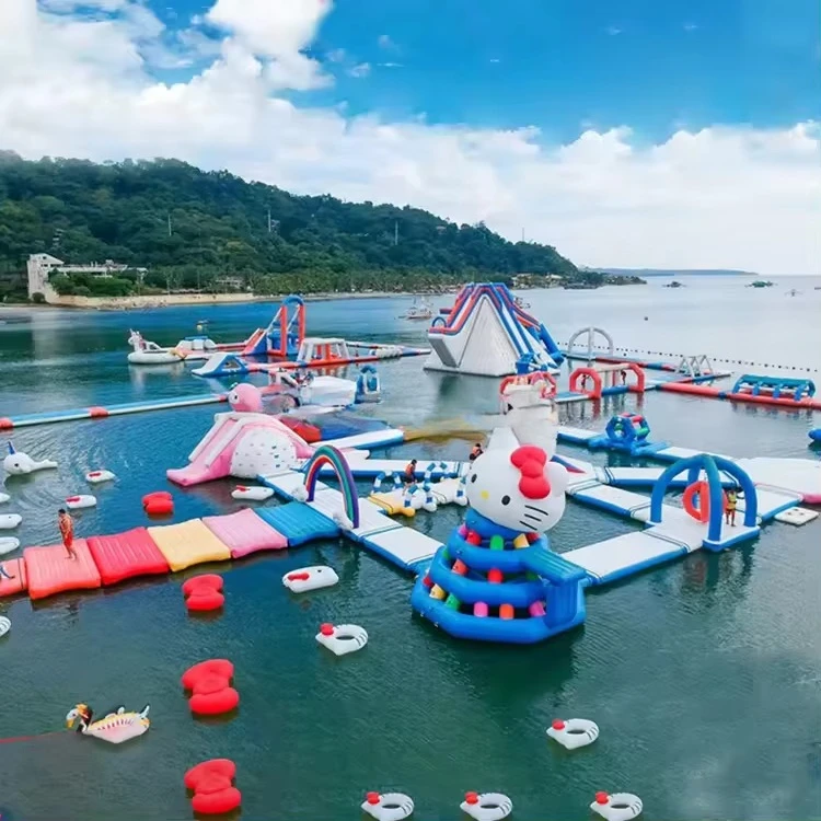 Large Inflatable Water Park wi - огляд і ціна Kids Outdoor Water Park