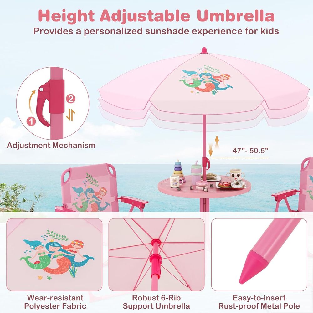 Kids Picnic Table, Kids Outdoo - огляд і ціна Kids Outdoor Umbrella For Table