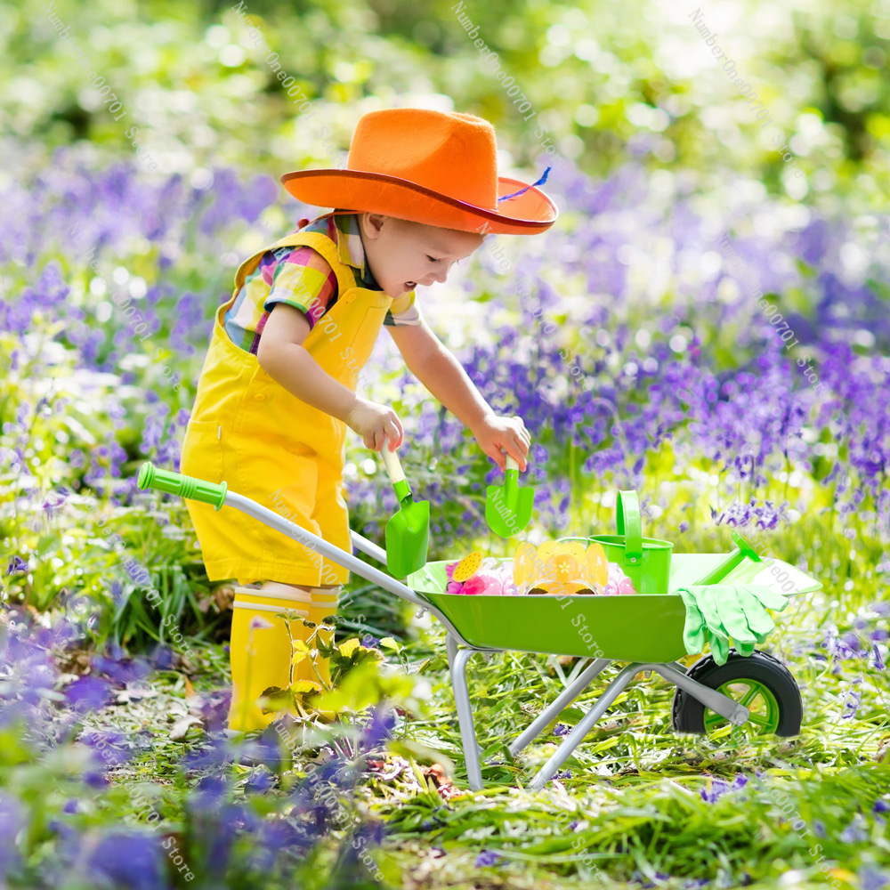 Kids Outdoor Wheelbarrow, Gree - огляд і ціна Kids Outdoor Garden Set