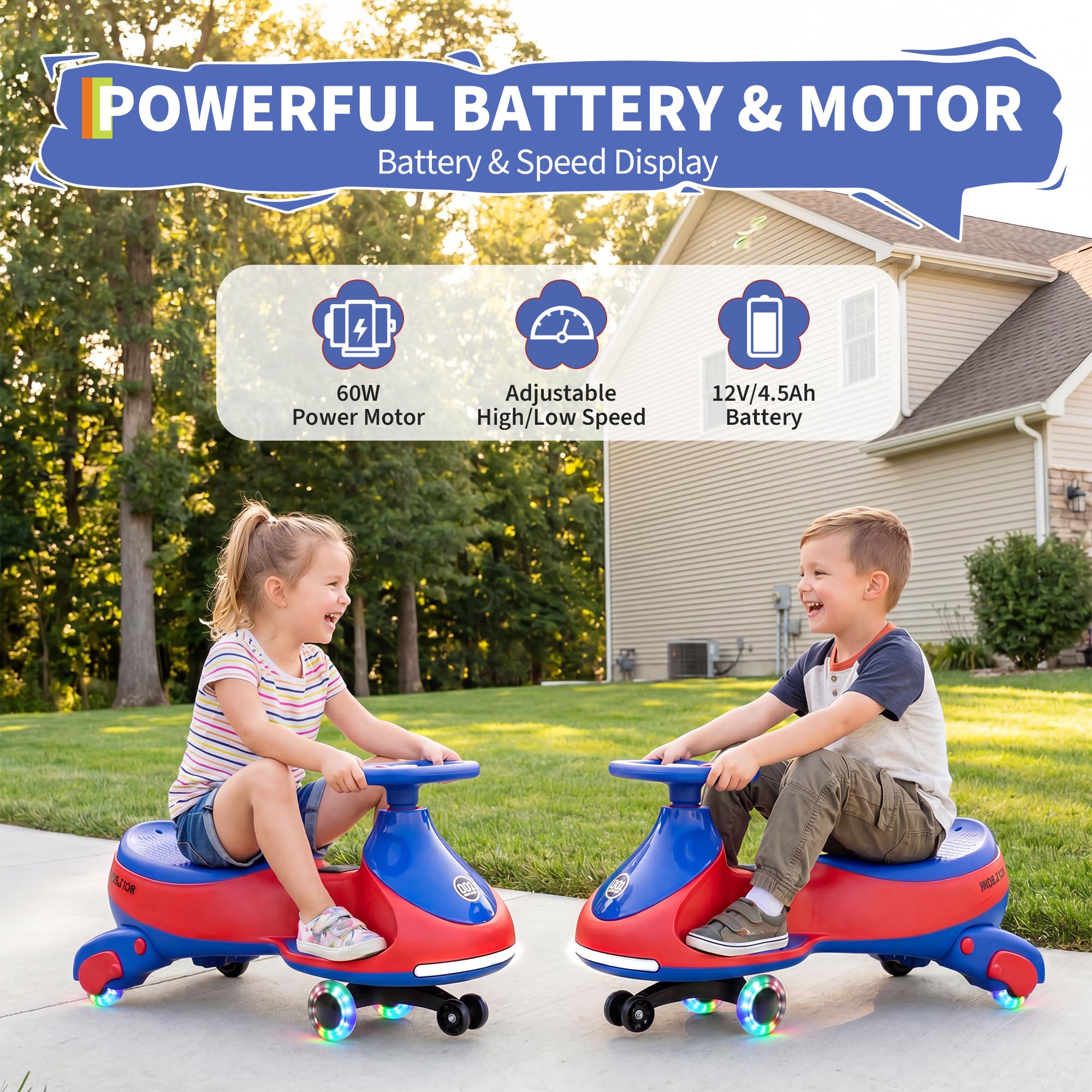 12V Electric Wiggle Car Kids W - огляд і ціна Ride On Toy Car