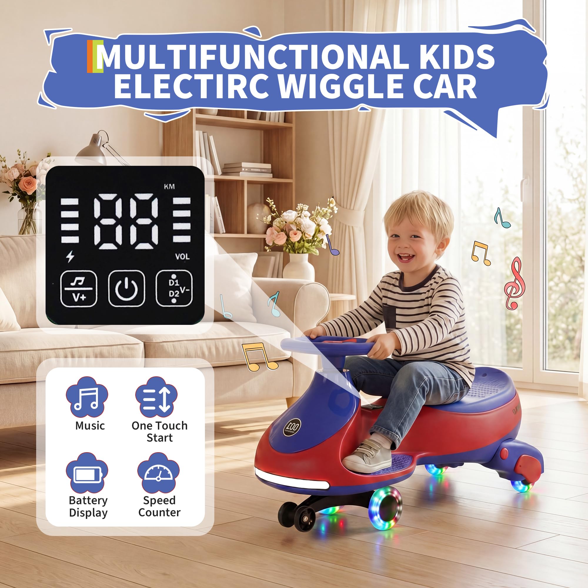 12V Electric Wiggle Car Kids W - огляд і ціна Ride On Toy Car