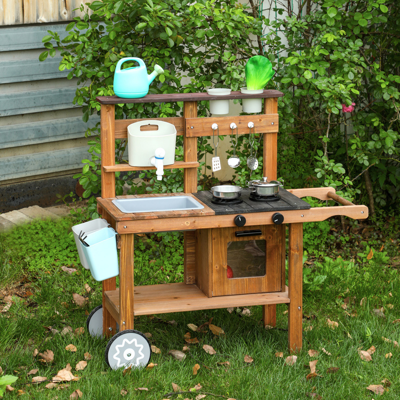 Montessori Outdoor Wooden Mud  - огляд і ціна Kids Outdoor Wooden Playset