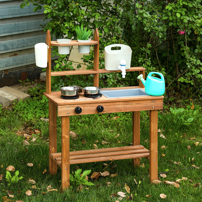 Montessori Outdoor Wooden Mud  - огляд і ціна Kids Outdoor Wooden Playset