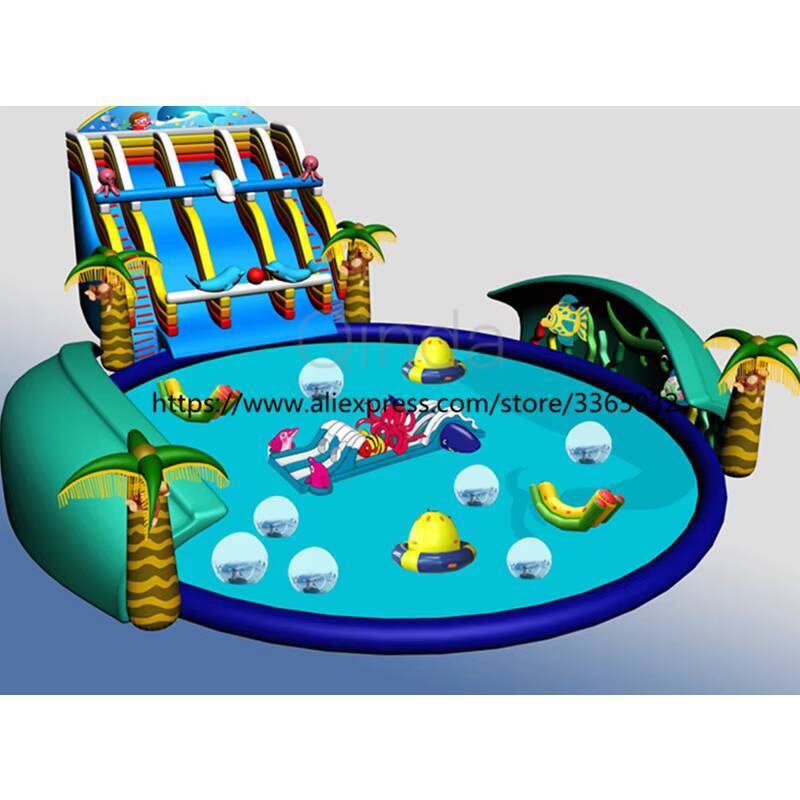 Outdoor Giant Whale Inflatable - огляд і ціна Kids Outdoor Water Park