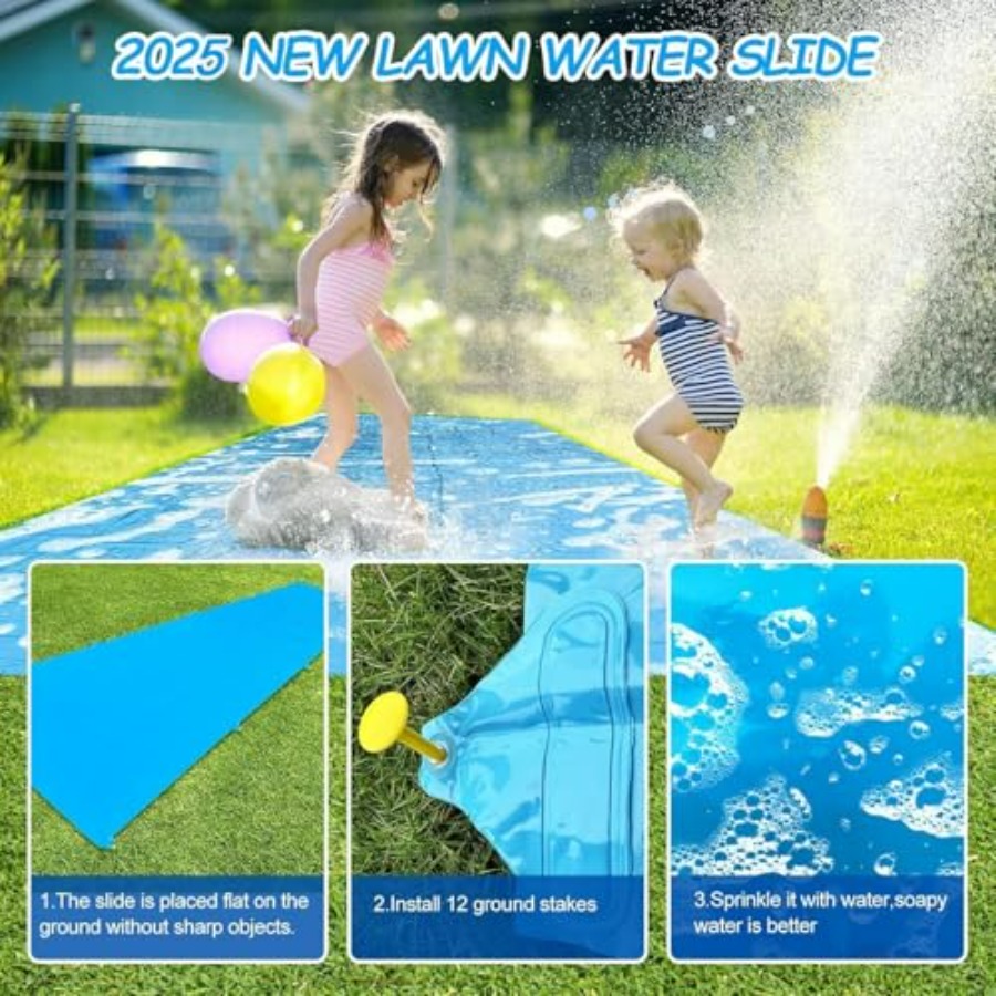 Backyard summer outdoor water  - огляд і ціна Kids Outdoor Water Slide