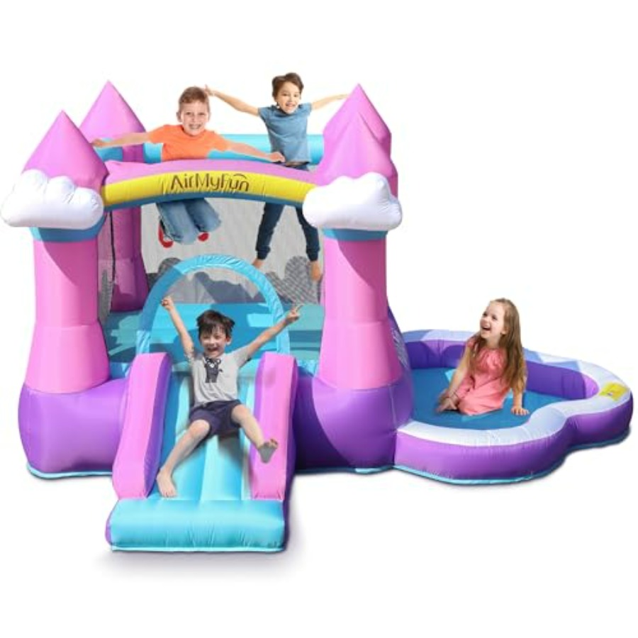 Pink inflatable bounce house f - огляд і ціна Kids Outdoor Water Slide