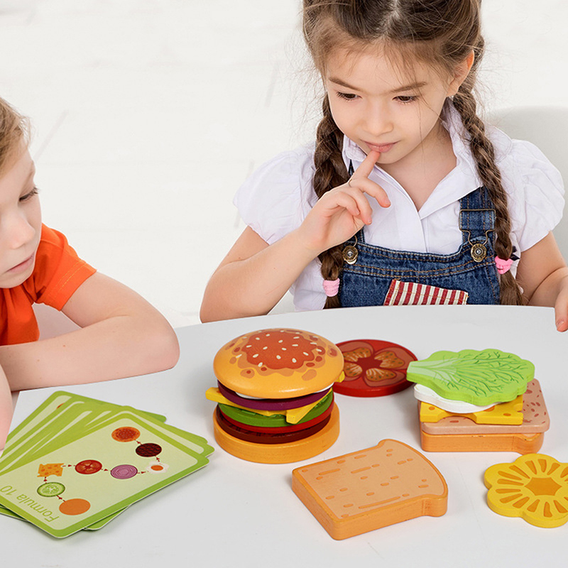 ·NewWooden Hamburg Sandwich St - огляд і ціна Kids Outdoor Kitchen Accessories