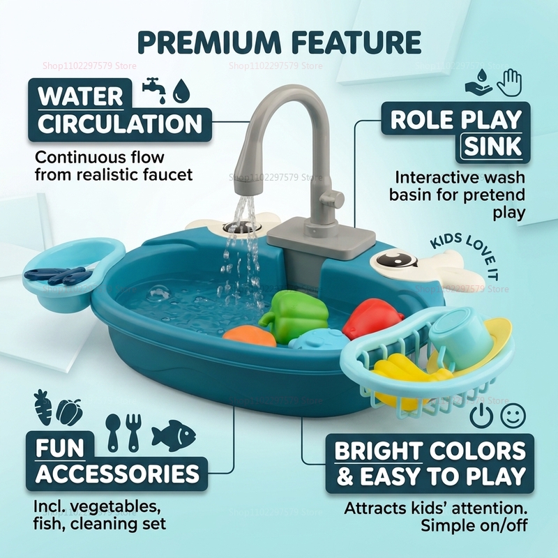 Toddler Interactive Water Play - огляд і ціна Kids Outdoor Kitchen Accessories