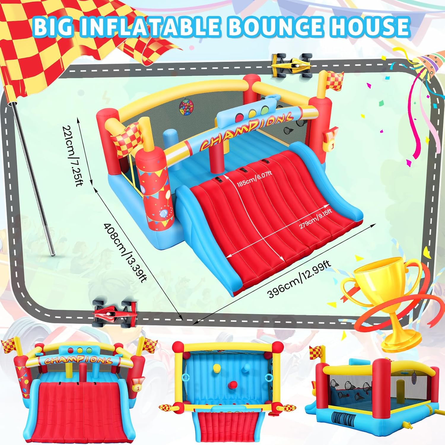 13FT Big Inflatable Bounce Hou - огляд і ціна Kids Outdoor Inflatable