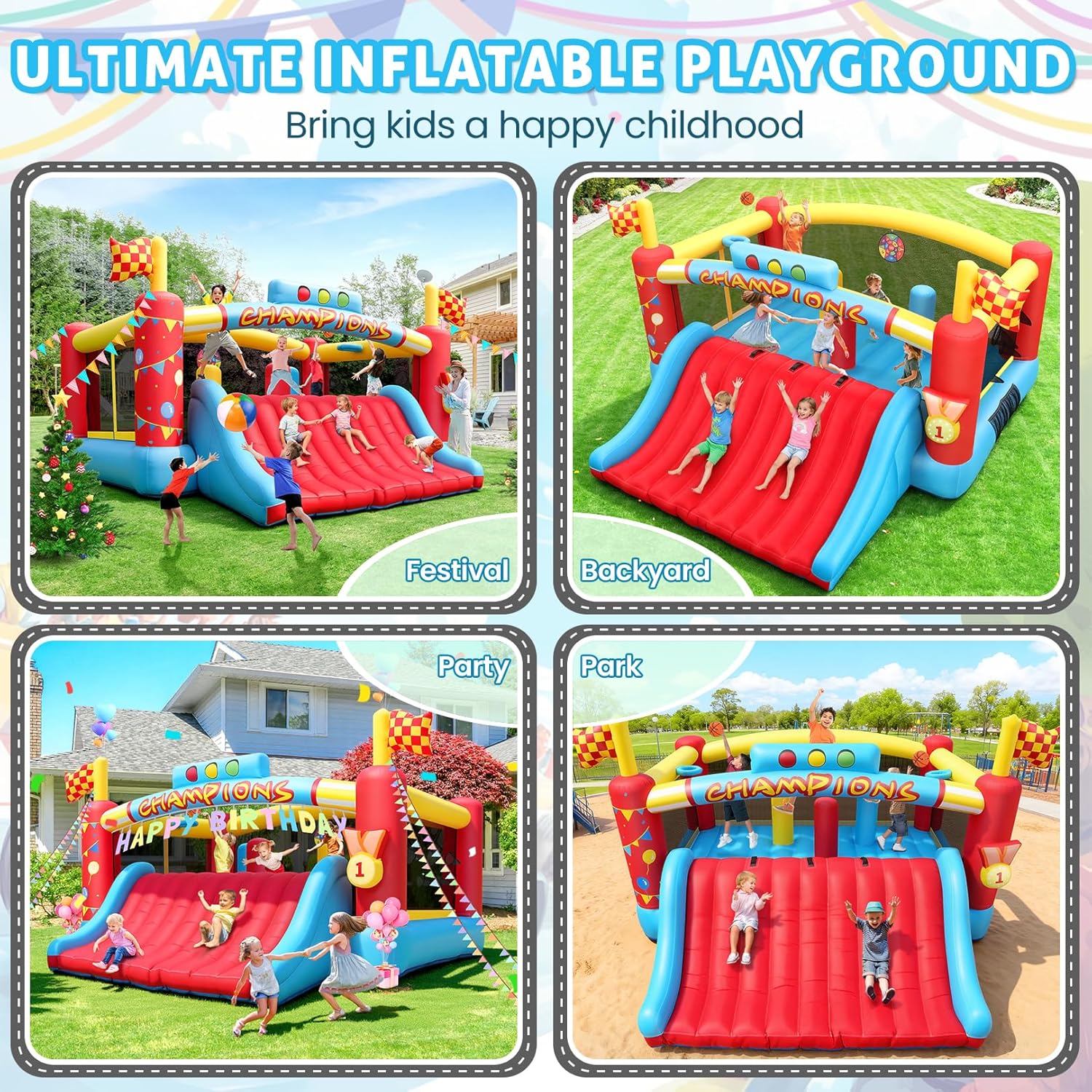 13FT Big Inflatable Bounce Hou - огляд і ціна Kids Outdoor Inflatable