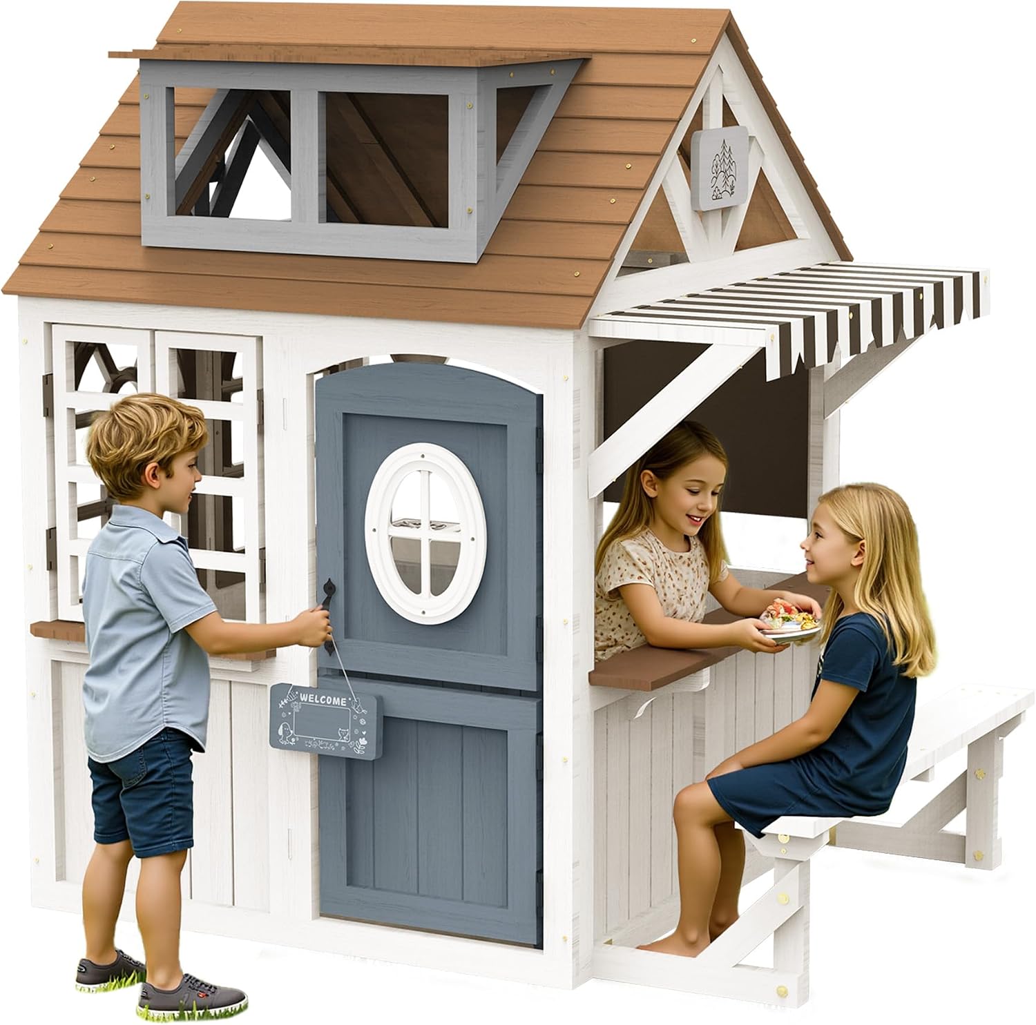 Albott Kids Outdoor Wooden Pla - огляд і ціна Kids Outdoor Wooden Playset