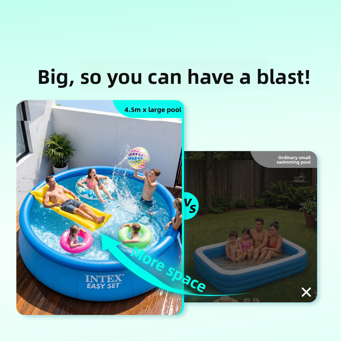 Oversized Inflatable Family Po - огляд і ціна Kids Outdoor Water