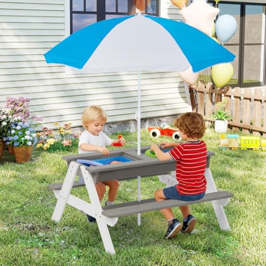 Outdoor backyard patio picnic  - огляд і ціна Kids Outdoor Umbrella For Table