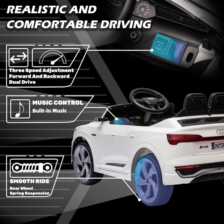 12V Licensed Audi SQ8 Ride on  - огляд і ціна Ride On Toy Car