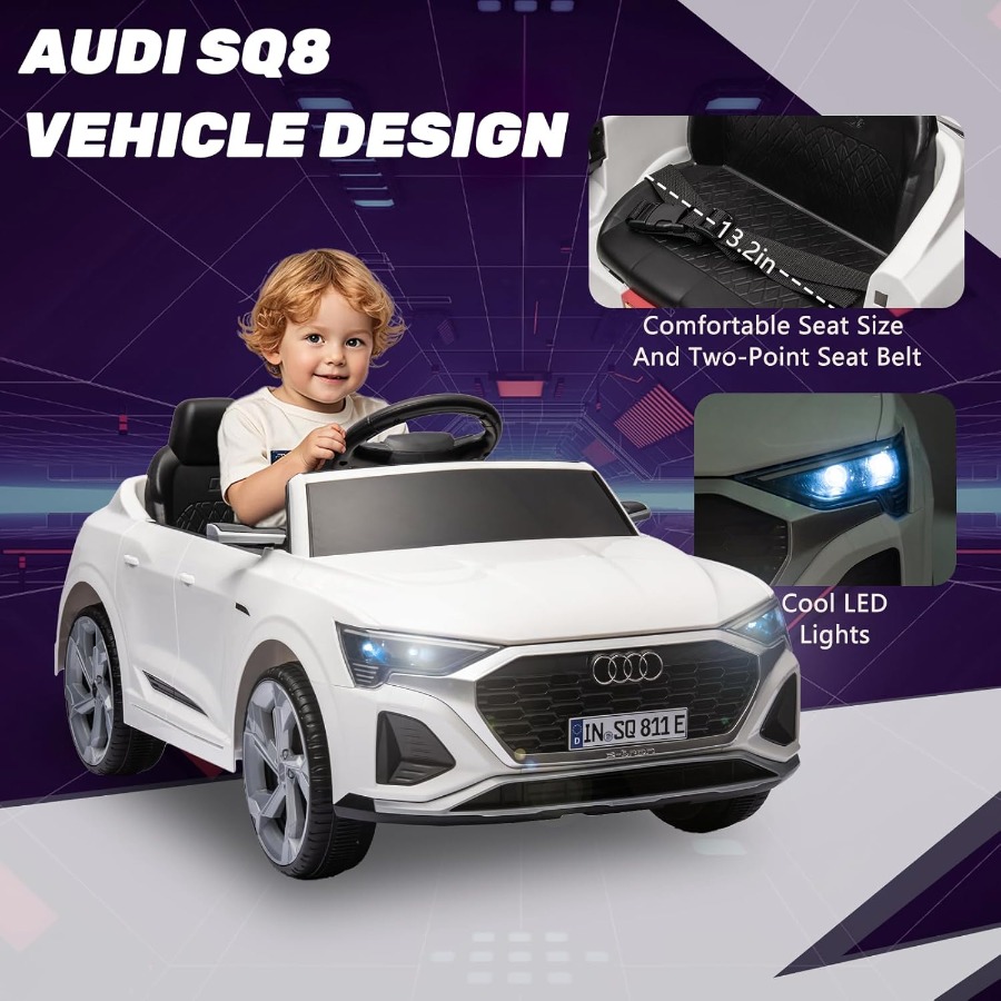 12V Licensed Audi SQ8 Ride on  - огляд і ціна Ride On Toy Car