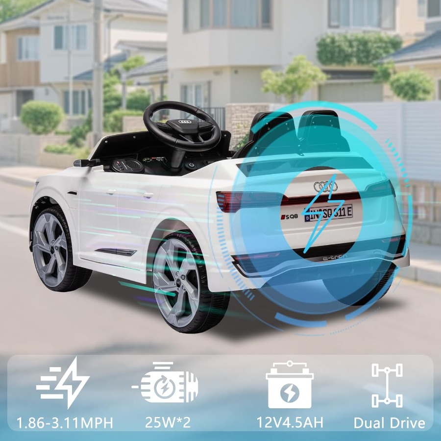 12V Licensed Audi SQ8 Ride on  - огляд і ціна Ride On Toy Car