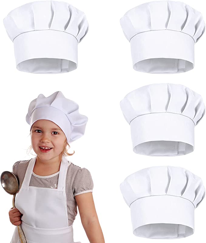 4PCS White Party Cap Hat Costu - огляд і ціна Kids Outdoor Kitchen Accessories