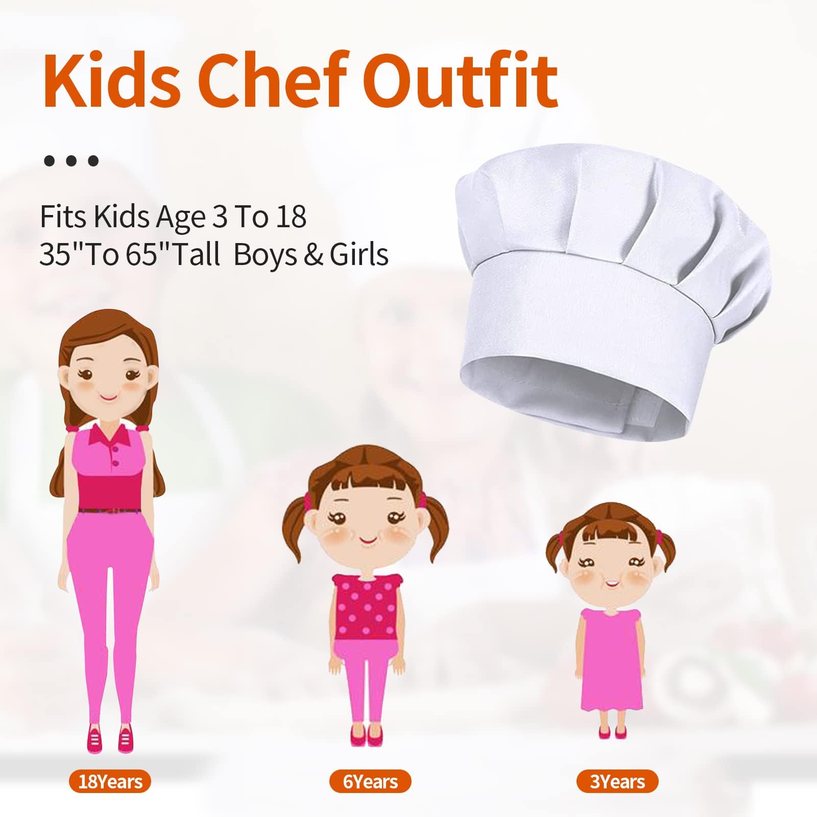 4PCS White Party Cap Hat Costu - огляд і ціна Kids Outdoor Kitchen Accessories